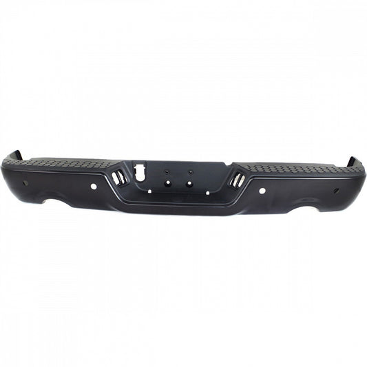 Bumper Rear Assy Black Ptd With Sensor For 1500 Model Without Dual Exhaust For Ram - CH1103124U