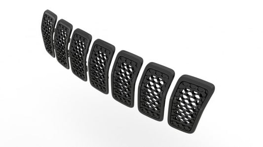 Grille Black Frontame With Black Insert 7-Pc Set For Jeep - CH1200414