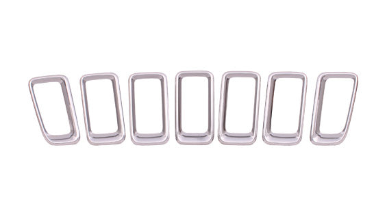 Grille Moulding 7 Pieces Set Chrome For Jeep - CH1210111
