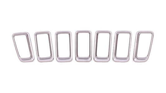 Grille Moulding 7 Pieces Set Chrome For Jeep - CH1210111