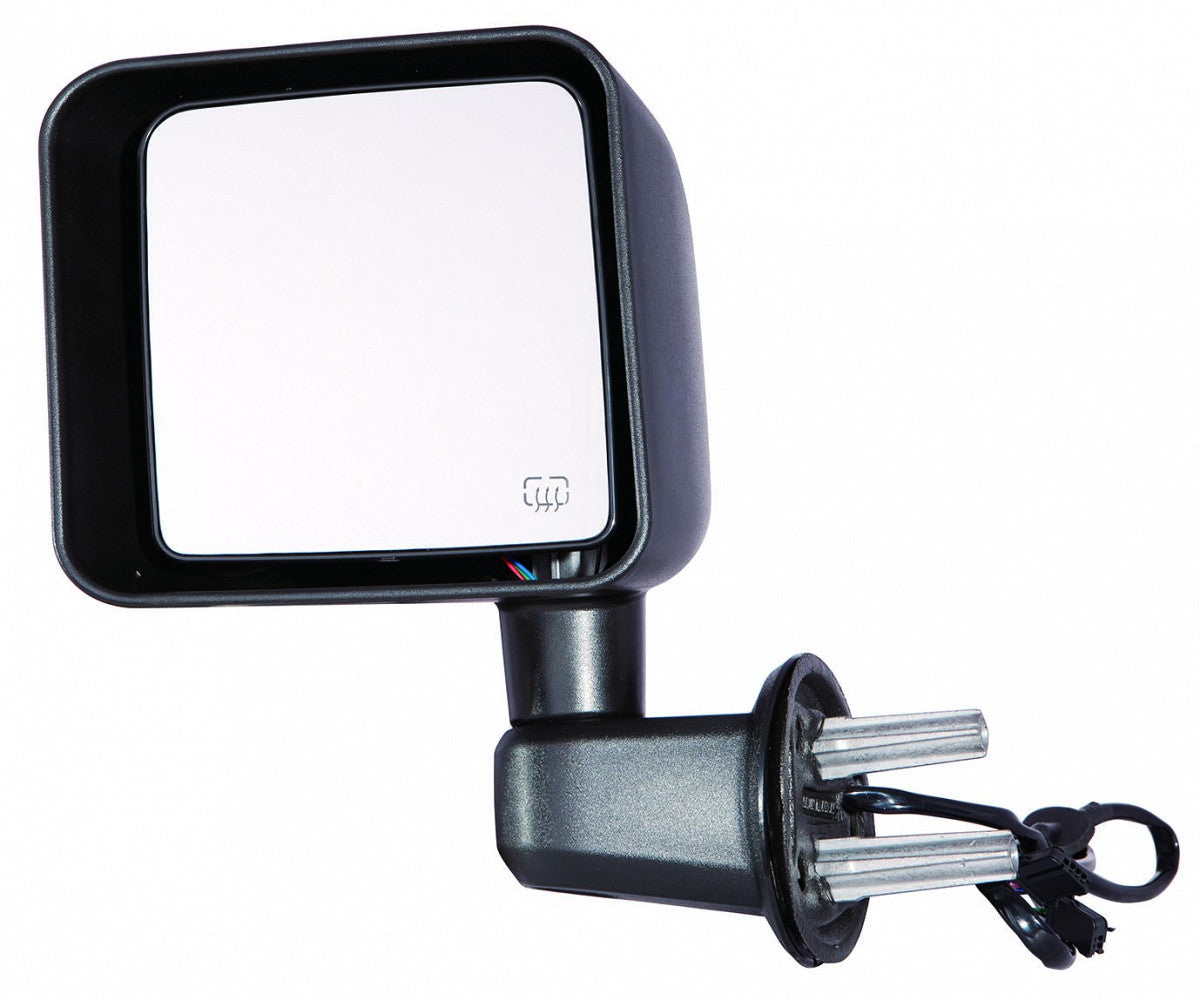 Door Mirror Driver Side Power Heated Non Foldable Texture Black For Jeep - CH1320390