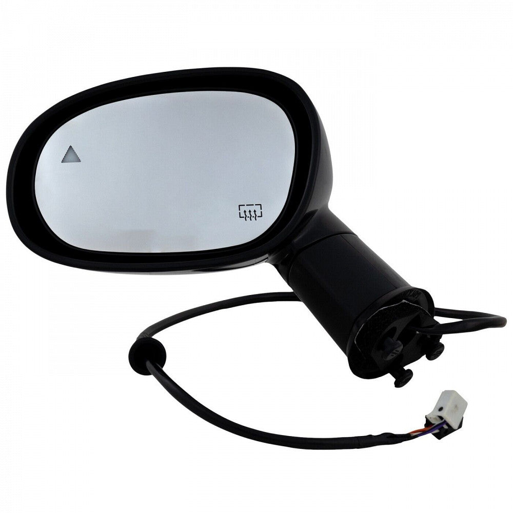 Door Mirror Driver Side Ptm Htd Manual Fold With Blind Spot For Dodge - CH1320483