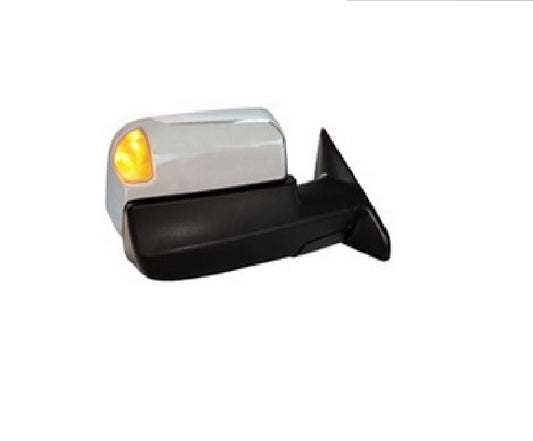 Door Mirror Passenger Side Chrome Power Htd With Memory/Power Fold/Puddle Lamp/Signal/Spot Lamp For Ram - CH1321488