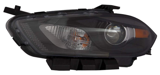 Head Lamp Driver Side Halogen Black Bezel High Quality For Dodge - ch2502240