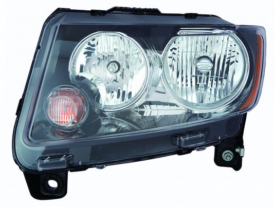 Head Lamp Driver Side Halogen Black Bezel High Quality For Jeep - ch2502246