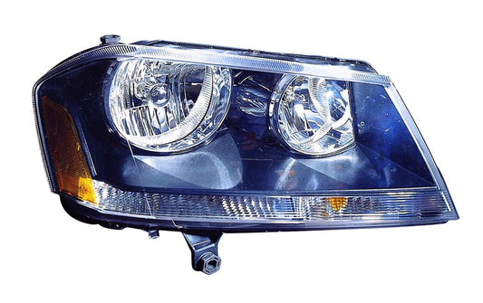 Head Lamp Passenger Side Rt Model Black Bezel Capa For Dodge - CH2503194C
