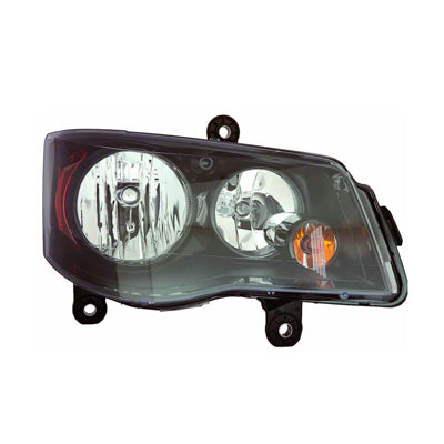 Head Lamp Passenger Side Halogen With Black Bezel High Quality For Chrysler - ch2503266