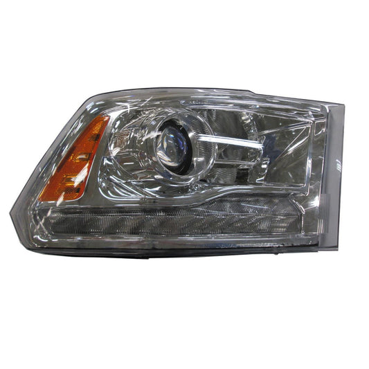 Head Lamp Passenger Side Halogen Projector Chrome Bezel Capareturn Restricted - Final Sale - No Warranty Coverage For Ram - CH2503290C