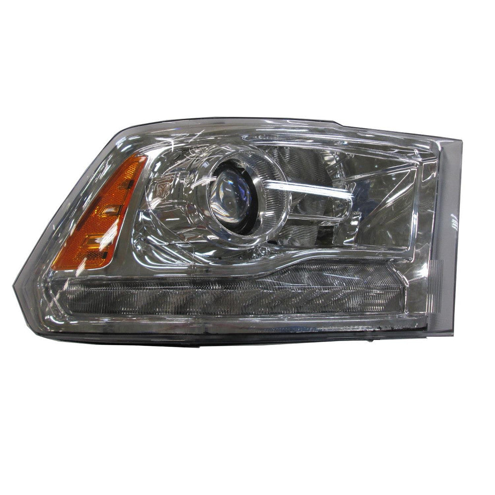 Head Lamp Passenger Side Halogen Projector Chrome Bezel For Ram - CH2503290U