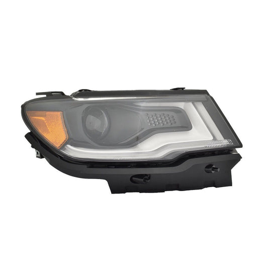 Head Lamp Passenger Side Hid With Led Accent High Quality Return Restricted - Final Sale - No Warranty Coverage For Jeep - CH2503333