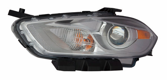 Head Lamp Driver Side Halogen Chrome Bezel Capareturn Restricted - Final Sale - No Warranty Coverage For Dodge - CH2518143C