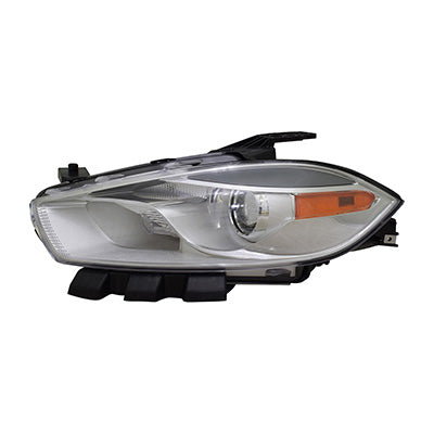 Head Lamp Driver Side Halogen Code Lmc/Mfp With Chrome Bezel High Quality For Dodge - ch2518151