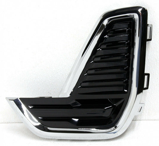 Fog Lamp Bezel Front Passenger Side Gloss Black With Satin Chrome For Gmc - GM1039251